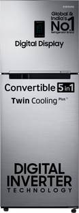 SAMSUNG 301 L Frost Free Double Door 2 Star Convertible Refrigerator  with Digital Inverter, Convertible 5-in-1 and Display