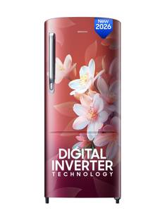 Samsung 183 L Direct Cool Single Door 3 Star Refrigerator with Digital Inverter, Single Touch Defrost...