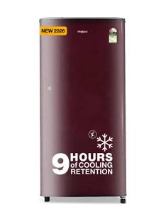 Whirlpool 184 L Direct Cool Single Door 2 Star Refrigerator with upto 9 hour cooling retention, fridg...