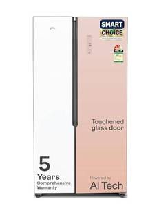 Godrej 600 L Frost Free Side by Side 3 Star Refrigerator with Smart Convertible Zones with Digital To...