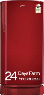 Godrej 183 L Direct Cool Single Door 2 Star Refrigerator with Jumbo Vegetable Tray and Wired Shelves