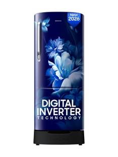 Samsung 223 L Direct Cool Single Door 3 Star Refrigerator with Base Drawer with Digital Inverter, Sin...