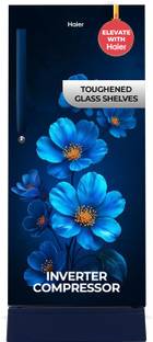 Haier 215 L Direct Cool Single Door 5 Star Refrigerator with Base Drawer  with Fast Ice Making, Easy C...