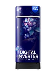 Samsung 215 L Direct Cool Single Door 5 Star Refrigerator with Base Drawer with Digital Inverter, Sin...