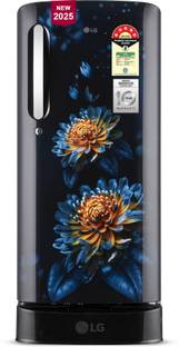 LG 185 L Direct Cool Single Door 5 Star Refrigerator with Base Drawer  with Smart Inverter Compressor, Fast Ice Making