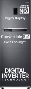 Samsung 322 L Frost Free Double Door 2 Star Convertible Refrigerator  with Digital Inverter, Convertible 5-in-1 and Display