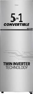 Haier 240 L Frost Free Double Door Top Mount 3 Star Convertible Refrigerator  with Convertible 5 in 1Turbo Icing