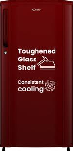 CANDY 175 L Direct Cool Single Door 2 Star Refrigerator  with Toughed glass Shelves ,Stabilizer Free O...