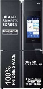 Haier 651 L Frost Free Side by Side Convertible Refrigerator  with 100% Convertible Fridge SpaceMulti Air FlowDigital Control Panel360-Degree CoolingMagic Convertible ZoneExpert Inverter 4-Door