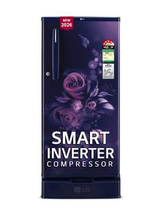 LG 185 L Direct Cool Single Door 4 Star Refrigerator with Base Drawer with Smart Inverter Compressor,...