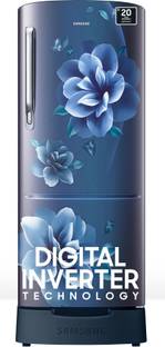 Samsung 183 L Direct Cool Single Door 4 Star Refrigerator with Base Drawer  with Digital Inverter