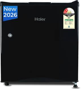 Haier 50 L Direct Cool Single Door 2 Star Refrigerator  with Freezer Box, Easy & Safe Clean back, LED ...