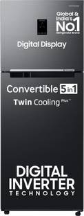 Samsung 363 L Frost Free Double Door 3 Star Convertible Refrigerator  with Digital Inverter, Convertible 5-in-1 and Display