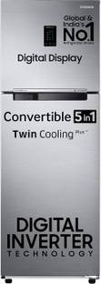 Samsung 322 L Frost Free Double Door 3 Star Convertible Refrigerator with Digital Inverter, Convertib...