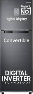 Samsung 256 L Frost Free Double Door 3 Star Convertible Refrigerator  with Digital Inverter and Displa...