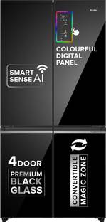 Haier 630 L Frost Free Side by Side Convertible Refrigerator  with Lumiere 4Door |Convertible|Wi-Fi|In...