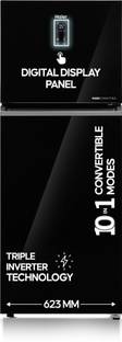 Haier 328 L Frost Free Double Door Top Mount 2 Star Convertible Refrigerator