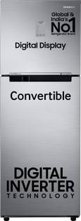 SAMSUNG 236 L Frost Free Double Door 3 Star Convertible Refrigerator  with Digital Inverter and Displa...