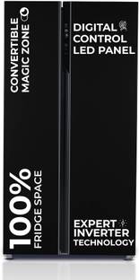 Haier 602 L Frost Free Side by Side Convertible Refrigerator  with 100% Convertible Fridge SpaceDigita...