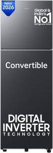Samsung 256 L Frost Free Double Door 3 Star Refrigerator  with Convertible, Digital Inverter, 2026 Mod...