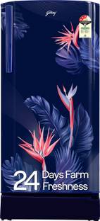 Godrej 183 L Direct Cool Single Door 3 Star Refrigerator  with Jumbo Vegetable Tray and Toughened Glas...