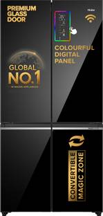 Haier 630 L Frost Free Side by Side Convertible Refrigerator with Lumiere 4Door |Convertible|Wi-Fi|In...