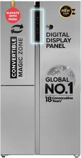 Haier 598 L Frost Free Side by Side 3 Star Refrigerator with Expert Inverter Smart Sense AI enabled 3...