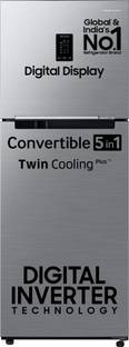 Samsung 301 L Frost Free Double Door 3 Star Convertible Refrigerator  with Digital Inverter, Convertib...