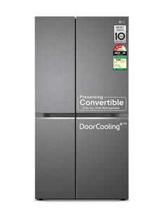 LG 650 L Frost Free Side by Side Convertible Refrigerator with Smart Inverter Compressor, Door Coolin...