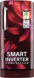 LG 210 L Direct Cool Single Door 5 Star Refrigerator with Base Drawer  with Smart Inverter Compressor, Moist 'N' Fresh, Fast Ice Making