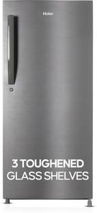 Haier 190 L Direct Cool Single Door 4 Star Refrigerator  with Toughned Glass ShelfLarge Vegetable Box
