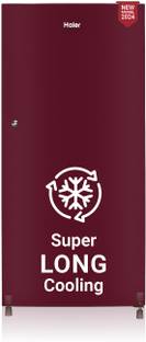 Haier 190 L Direct Cool Single Door 2 Star Refrigerator  with 1 Hour Icing TechnologyToughned Glass Sh...