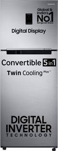 SAMSUNG 363 L Frost Free Double Door 2 Star Refrigerator  with Digital Inverter, Convertible 5-in-1 and Display