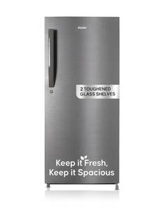 Haier 190 L Direct Cool Single Door 5 Star Refrigerator with Toughned Glass ShelfLarge Vegetable Box