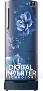 SAMSUNG 183 L Direct Cool Single Door 4 Star Refrigerator with Base Drawer  with Digital Inverter
