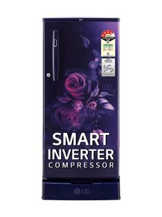 LG 185 L Direct Cool Single Door 4 Star Refrigerator with Base Drawer  with Smart Inverter Compressor