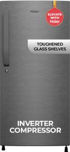 Haier 190 L Direct Cool Single Door 5 Star Refrigerator  with Fast Ice Making, Easy Clean Back, Large ...