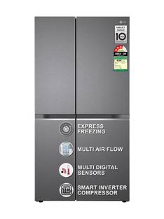 LG 655 L Frost Free Side by Side 3 Star Refrigerator with Smart Inverter Compressor, Express Freeze, ...