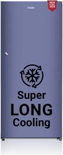 Haier 190 L Direct Cool Single Door 2 Star Refrigerator  with 1 Hour Icing TechnologyToughned Glass Sh...