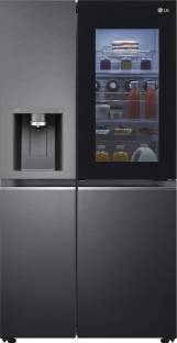 LG 674 L Frost Free Side by Side Refrigerator  with Inverter Linear ThinQ (Wi-fi) InstaView Door-in-Do...