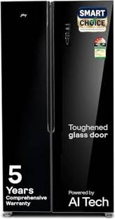 Godrej 600 L Frost Free Side by Side 3 Star Refrigerator  with Powered By AI, Smart convertible Zones ...