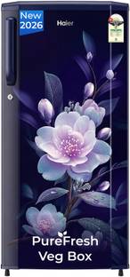 Haier 165 L Direct Cool Single Door 1 Star Refrigerator  with Diamond Edge Freezing Technology, Easy &...