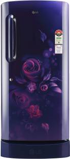 LG 205 L Direct Cool Single Door 3 Star Refrigerator with Base Drawer  with Fast Ice Making