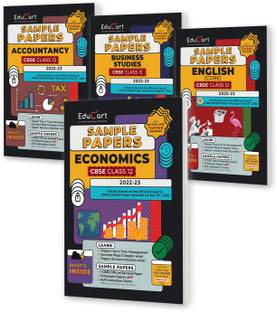 Educart CBSE Class 12 Sample Papers 2022-23 Bundle - Accountancy, Business Studies, Economics And English (4 Books) 2022