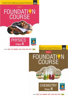 MTG IIT Foundation Class 8 Physics & Chemistry (Set Of 2 Books) - Useful For NEET, NSO Olympiad, NTSE, NVS, KVPY & Boards Exam | Based On NCERT Latest Pattern 2024-25