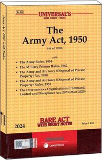 The Army Act, 1950 Edition 2024