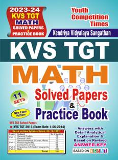 2023-24 KVS TGT Math Solved Papers & Practice Book