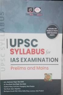 Drishti UPSC Prelims And Mains Syllabus In English Medium