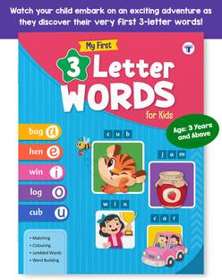 My First 3 Letter Words : Tracing And Activity Book | Age : 3 Years And Above