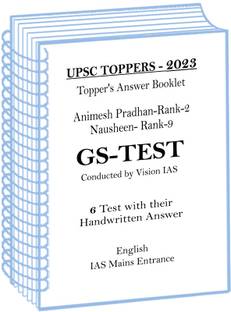 2023 UPSC Toppers Animesh Pradhan And Nausheen GS Handwritten Copy By Vision IAS In English For Mains 2024